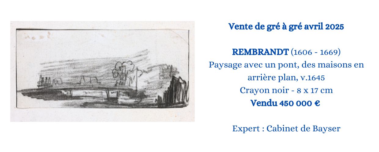 Vente de gré à gré - Rembrandt 
